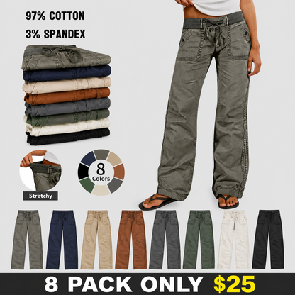 🔥Limited Stock!🔥Women's High Stretch Mid Rise Straight Pants