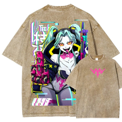 Cyberpunk Unisex Fit Washed T-Shirt 25 8  7278