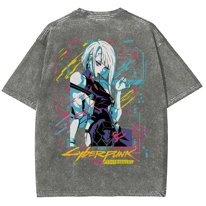 Cyberpunk Unisex Fit Washed T-Shirt 25 8 14576