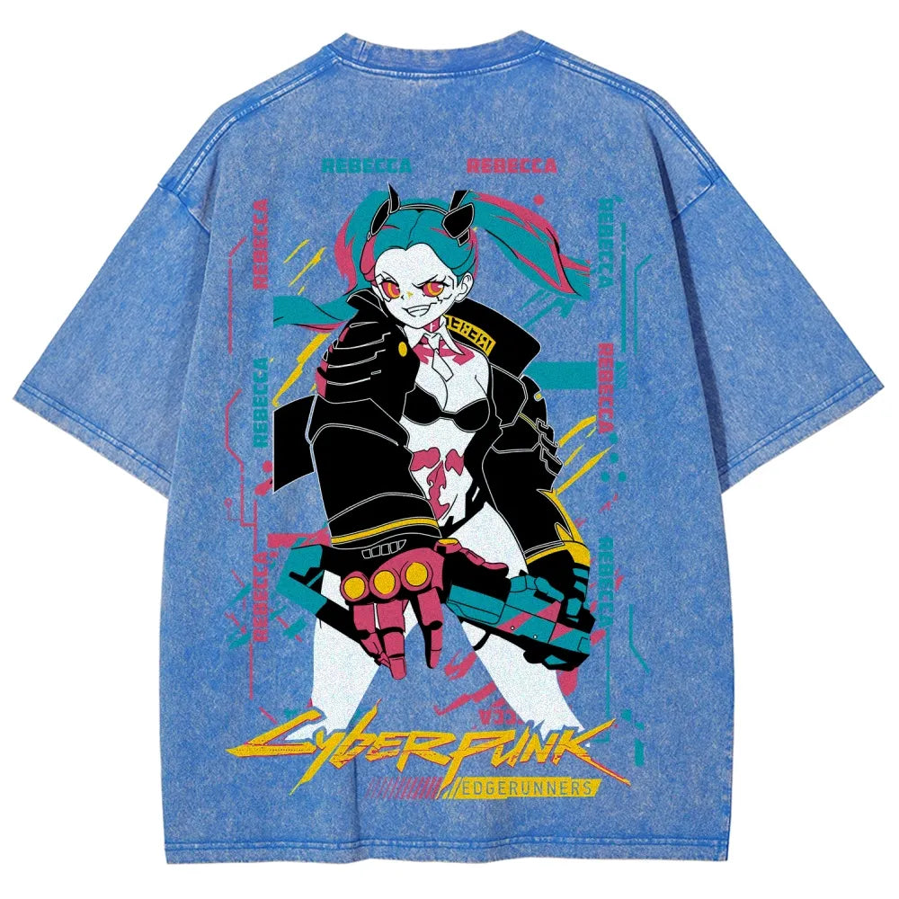 Cyberpunk Unisex Fit Washed T-Shirt 25 8 14795