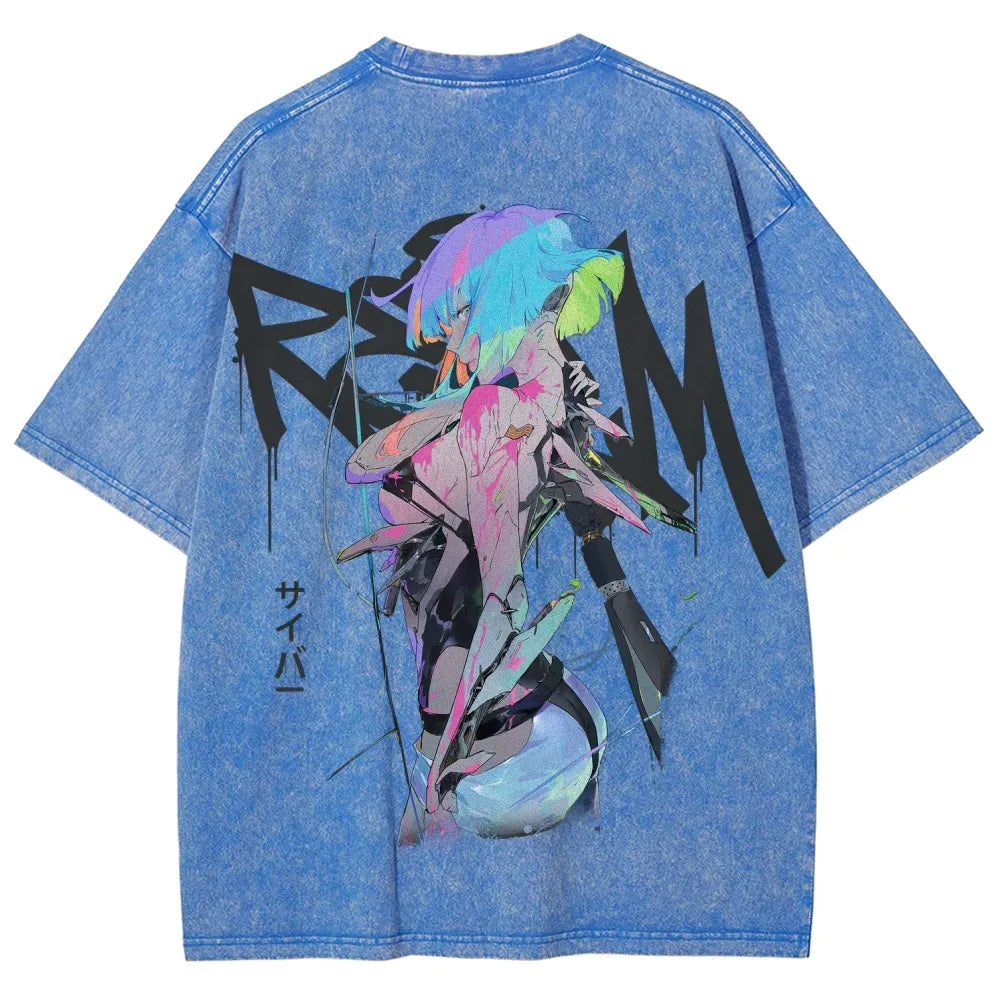 Cyberpunk Unisex Fit Washed T-Shirt 25 7 36872
