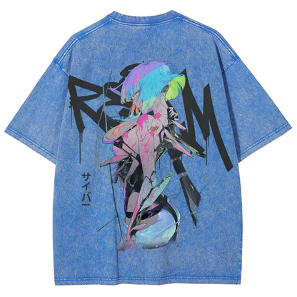Cyberpunk Unisex Fit Washed T-Shirt 25 7 36872