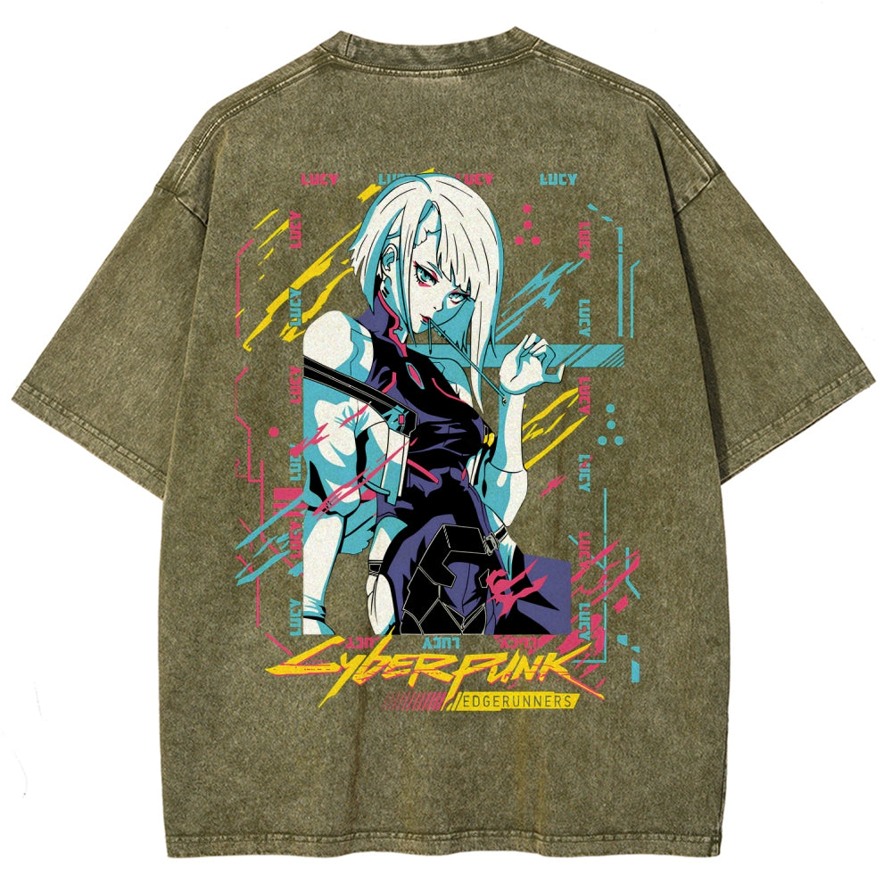 Cyberpunk Unisex Fit Washed T-Shirt 25 8 14576
