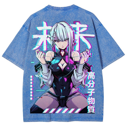 Cyberpunk Unisex Fit Washed T-Shirt 25 8  729