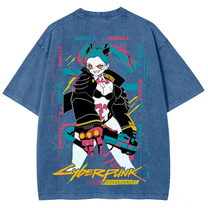 Cyberpunk Unisex Fit Washed T-Shirt 25 8 14795