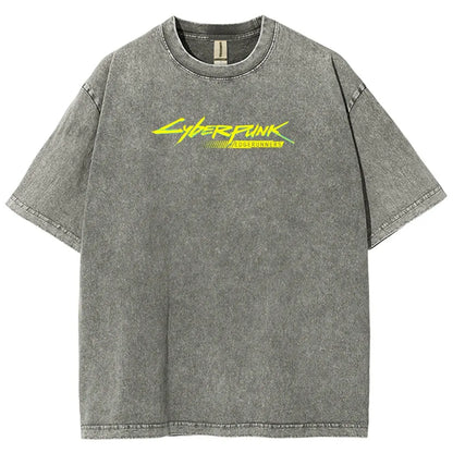Cyberpunk Edgerunner Unisex Fit Washed T-Shirt 25 9  66 4