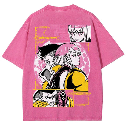 Cyberpunk Unisex Fit Washed T-Shirt 25 8 14777