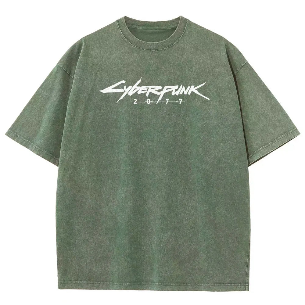 Cyberpunk Unisex Fit Washed T-Shirt 2511  3353