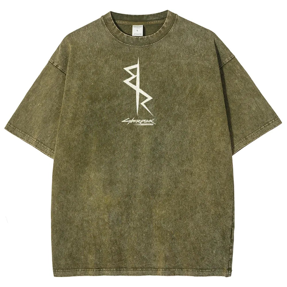Cyberpunk Edgerunners Unisex Fit Washed T-Shirt 25 9 12 86