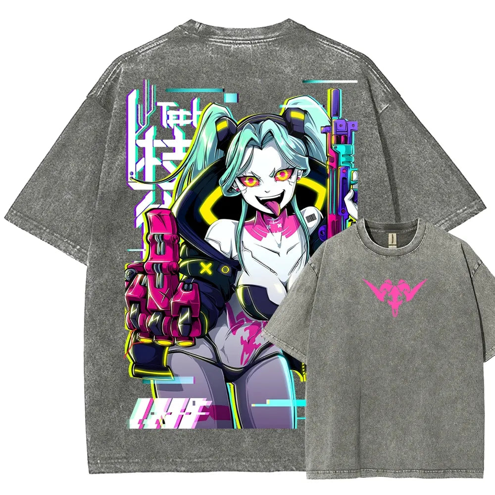 Cyberpunk Unisex Fit Washed T-Shirt 25 8  7278