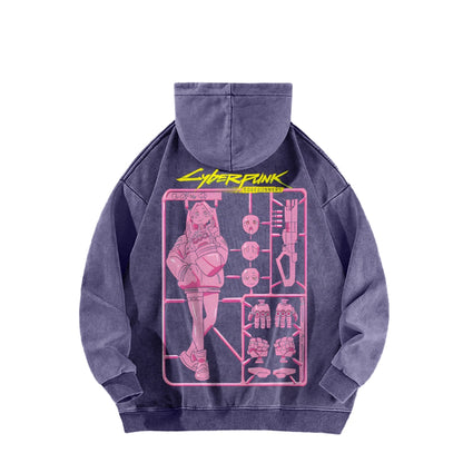 Cyberpunk: Edgerunners Casual Washed Hoodie 25 8 11275