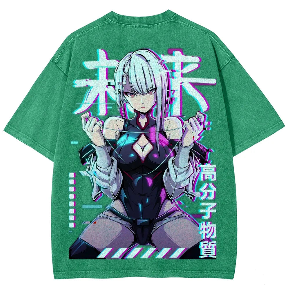 Cyberpunk Unisex Fit Washed T-Shirt 25 8  729