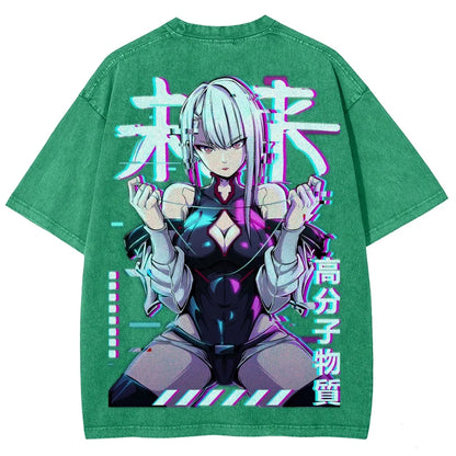 Cyberpunk Unisex Fit Washed T-Shirt 25 8  729