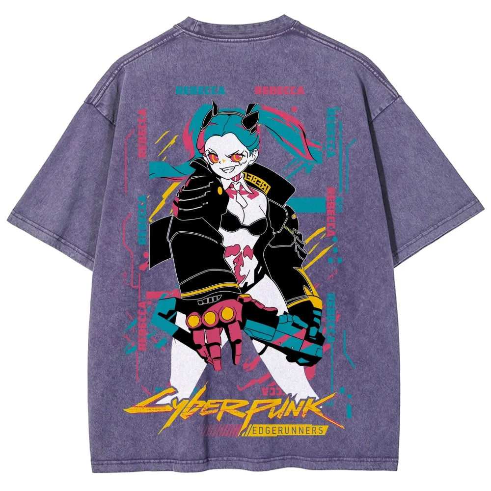 Cyberpunk Unisex Fit Washed T-Shirt 25 8 14795