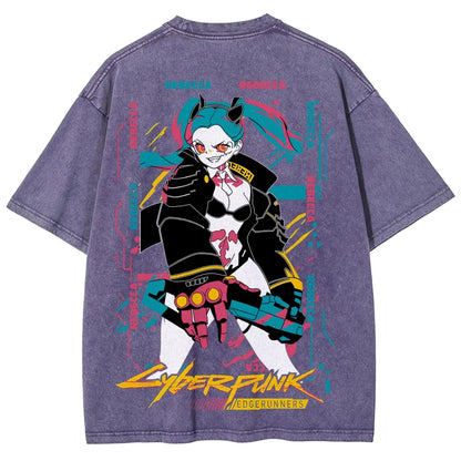 Cyberpunk Unisex Fit Washed T-Shirt 25 8 14795