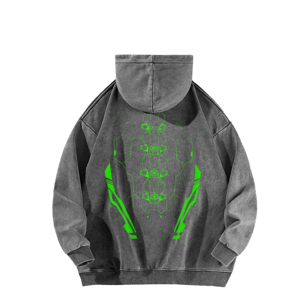 Cyberpunk: Edgerunners Casual Washed Hoodie 25 8 14757