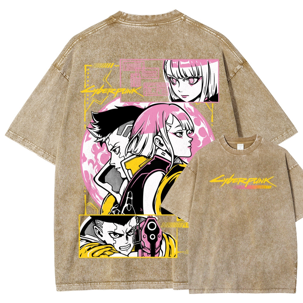Cyberpunk Unisex Fit Washed T-Shirt 25 8 14777