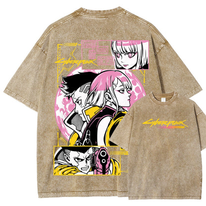 Cyberpunk Unisex Fit Washed T-Shirt 25 8 14777