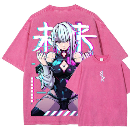 Cyberpunk Unisex Fit Washed T-Shirt 25 8  729