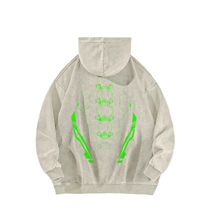 Cyberpunk: Edgerunners Casual Washed Hoodie 25 8 14757