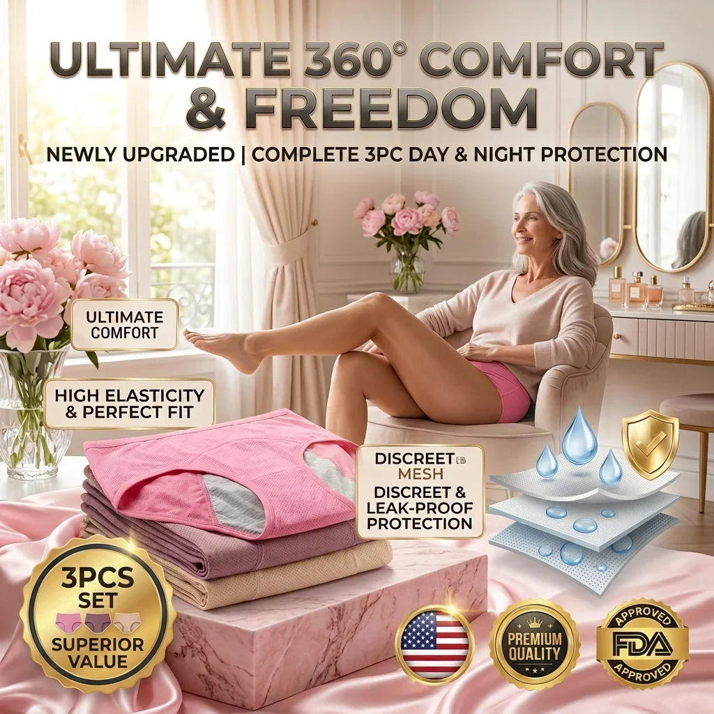 🔥Newly Upgraded 2026 All-day Premium Comfortable Fabric, ✅Herinte® High-waisted Leak-proof Underwear