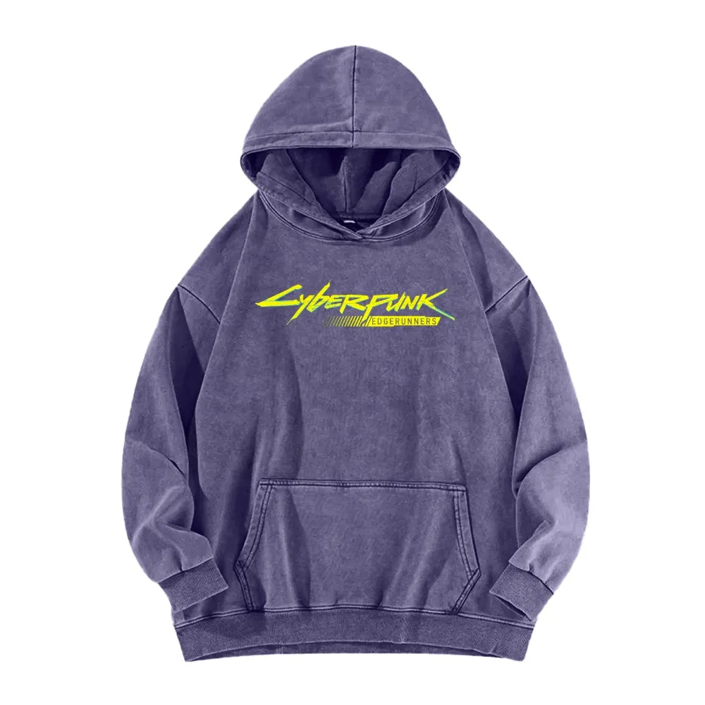 Cyberpunk: Edgerunners Casual Washed Hoodie 25 7 22462