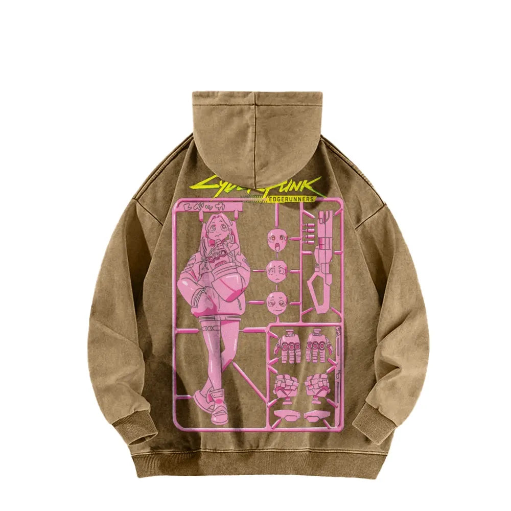 Cyberpunk Casual Washed Hoodie 25 8 1 866