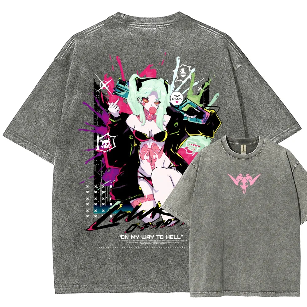 Cyberpunk Unisex Fit Washed T-Shirt 25 8 1458