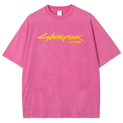 Cyberpunk Unisex Fit Washed T-Shirt 25 8 14777