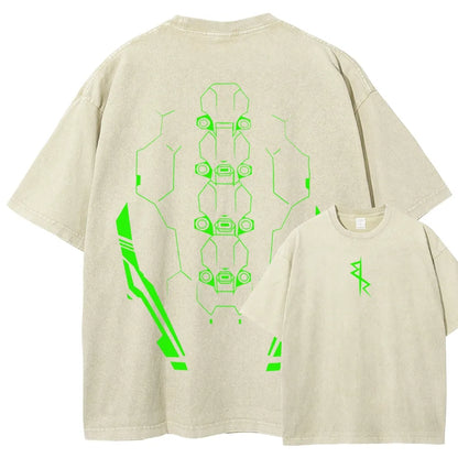 Cyberpunk Unisex Fit Washed T-Shirt 25 8 14597