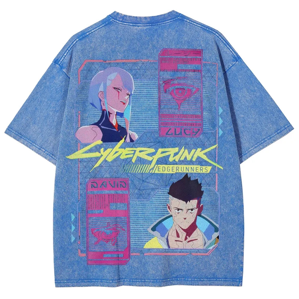 Cyberpunk Unisex Fit Washed T-Shirt 25 8   978