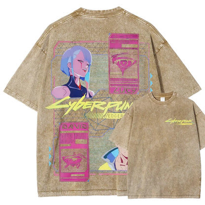 Cyberpunk Unisex Fit Washed T-Shirt 25 8   978