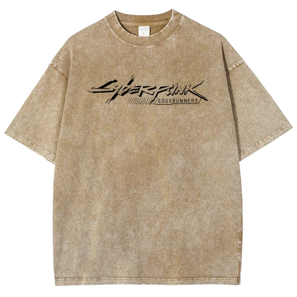 Cyberpunk Edgerunners Unisex Fit Washed T-Shirt 26 1  134