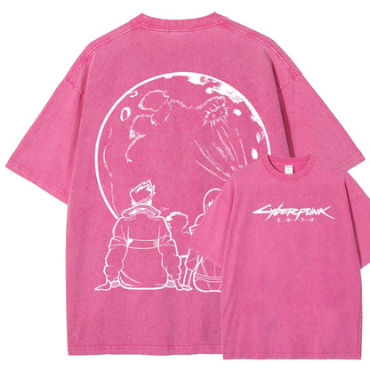 Cyberpunk Unisex Fit Washed T-Shirt 2511  3353