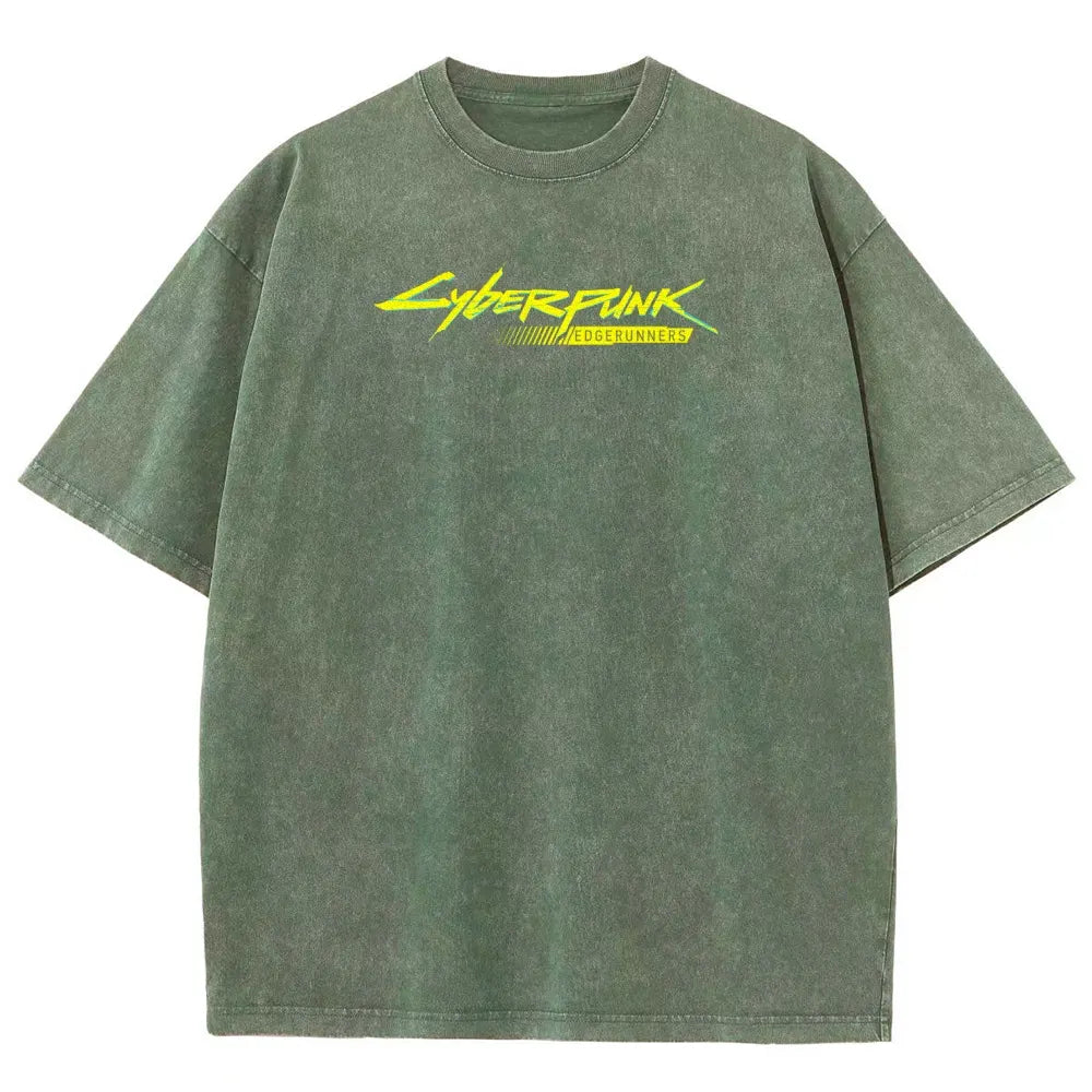 Cyberpunk Edgerunner Unisex Fit Washed T-Shirt 25 9  66 4