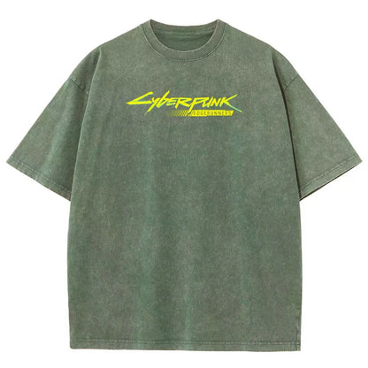 Cyberpunk Edgerunner Unisex Fit Washed T-Shirt 25 9  66 4