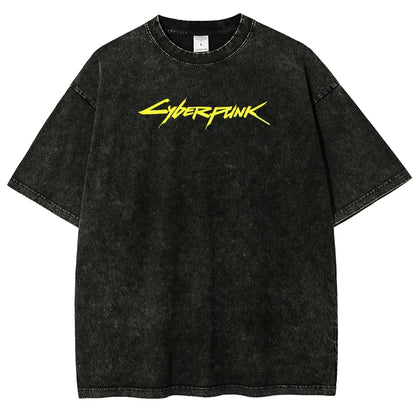 Cyberpunk Edgerunner Unisex Fit Washed T-Shirt 25 9  6616