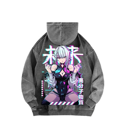 Cyberpunk Unisex washed sweatshirts 2511  4416