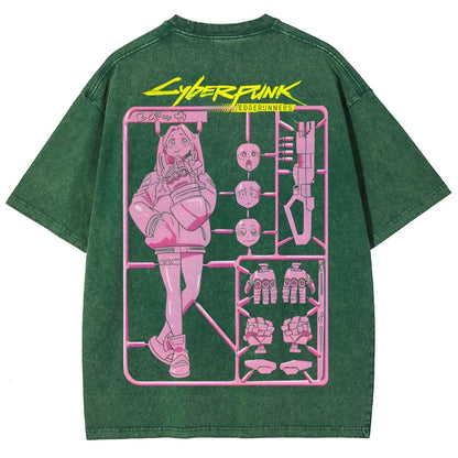 Cyberpunk: Edgerunners Unisex Fit Washed T-Shirt 25 8 11267