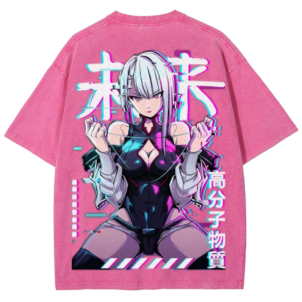 Cyberpunk Unisex Fit Washed T-Shirt 25 8  729