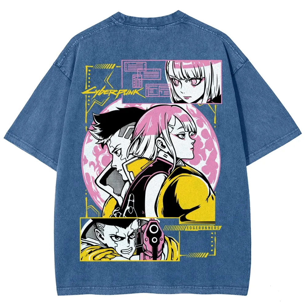 Cyberpunk Unisex Fit Washed T-Shirt 25 8 14777