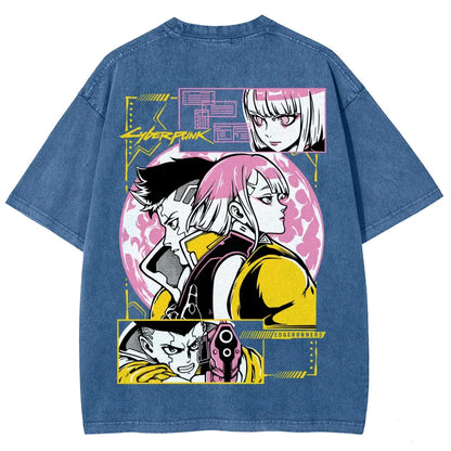 Cyberpunk Unisex Fit Washed T-Shirt 25 8 14777