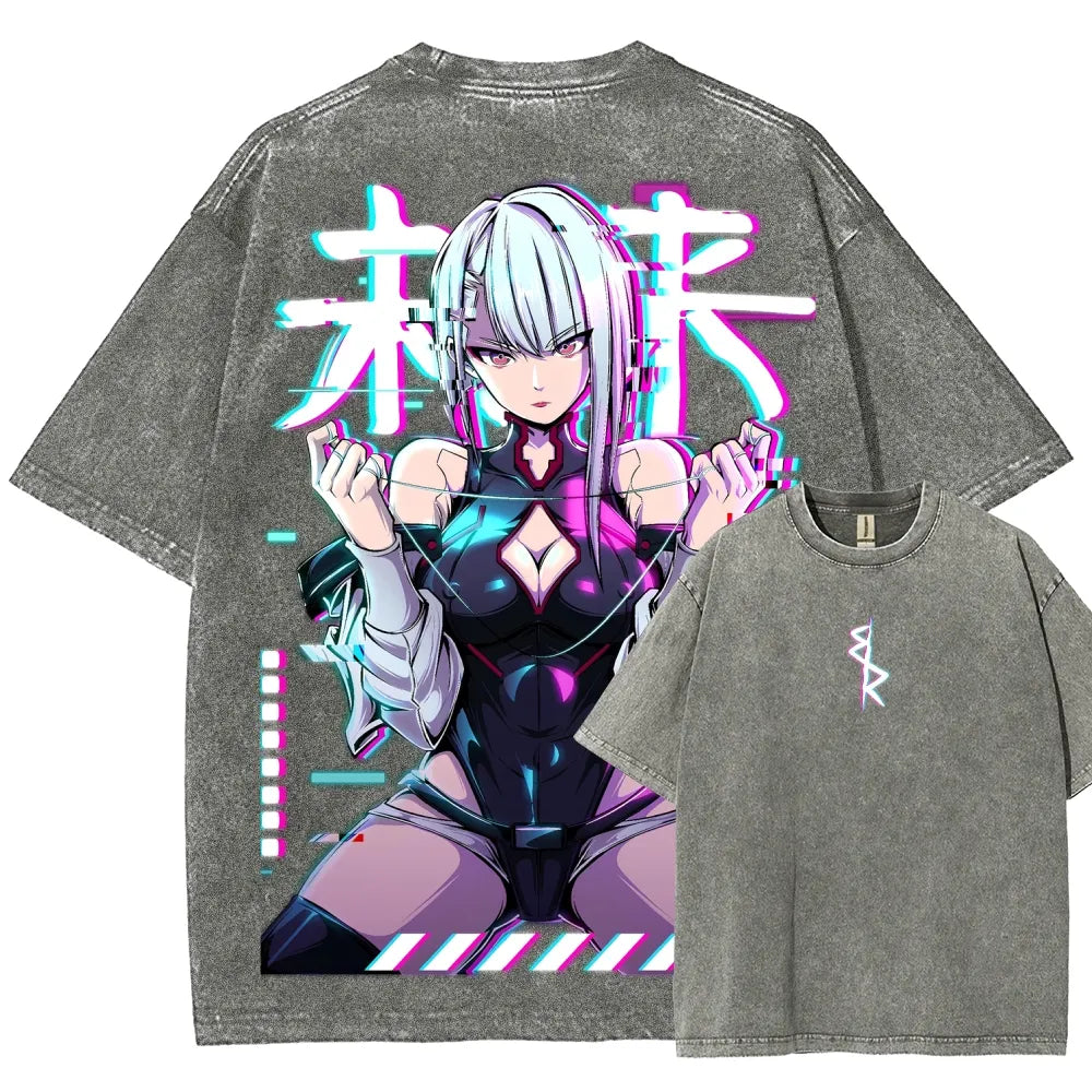 Cyberpunk Unisex Fit Washed T-Shirt 25 8  729