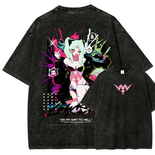 Cyberpunk Unisex Fit Washed T-Shirt 25 8 1458