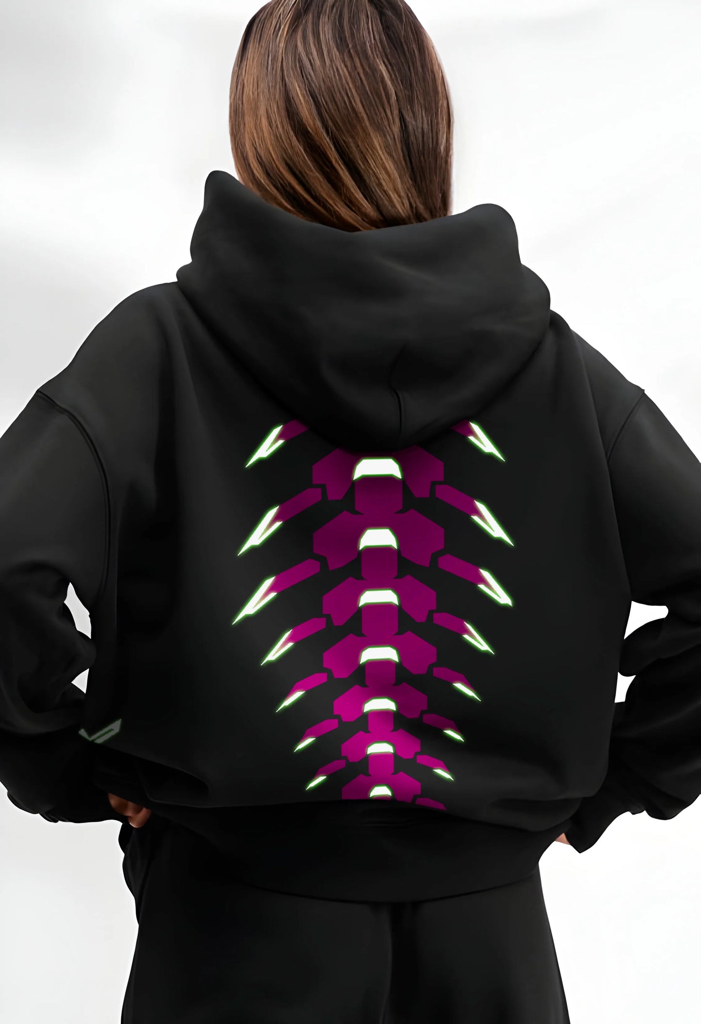 Hoodie Oversize Luminiscente CyberPunk
