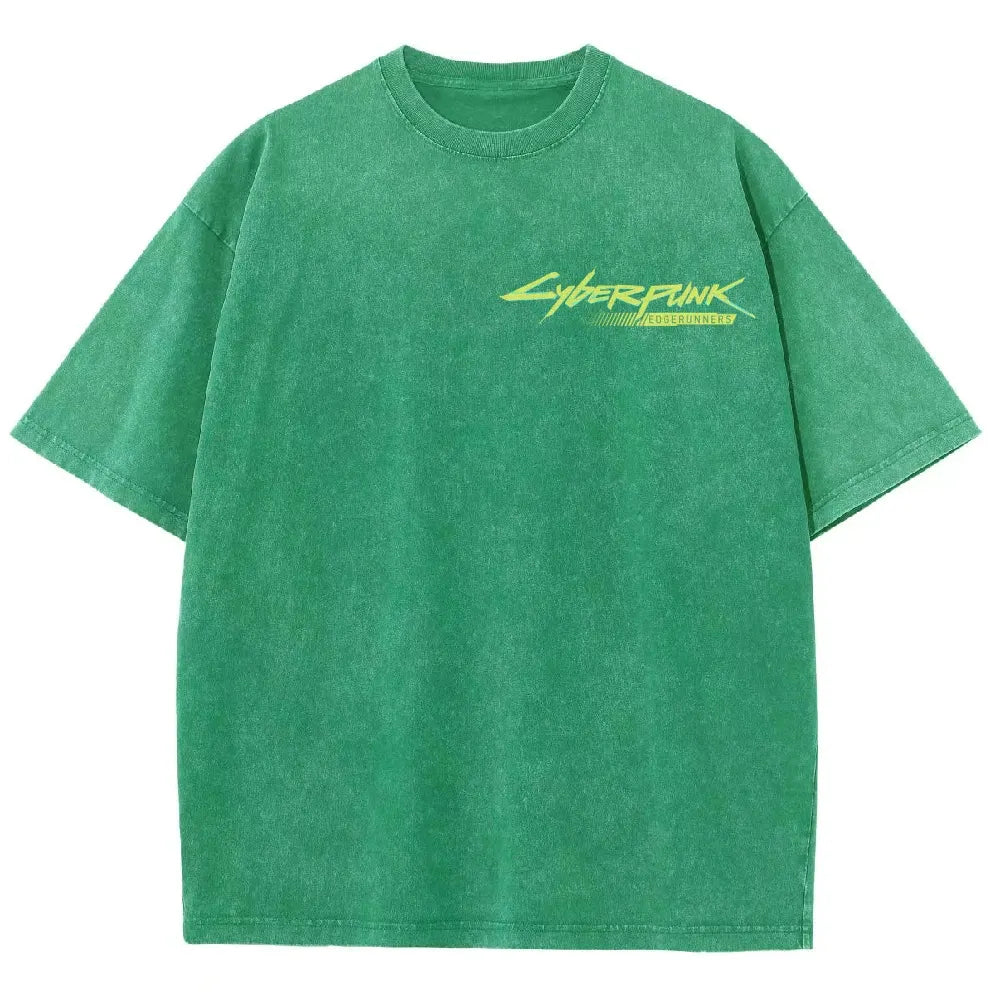 Cyberpunk Unisex Fit Washed T-Shirt 25 8   978