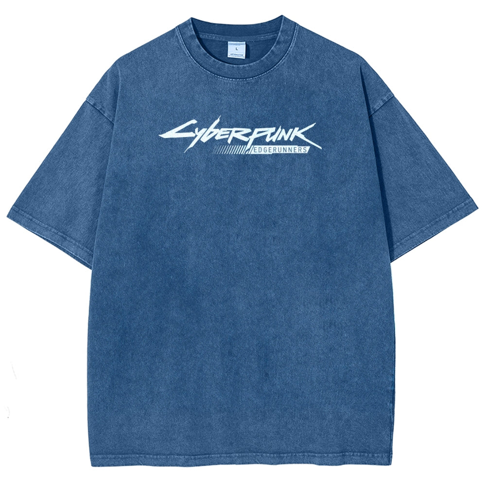 Cyberpunk Unisex Fit Washed T-Shirt 25 8 14593