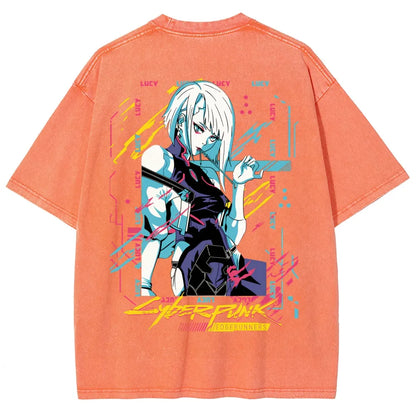 Cyberpunk Unisex Fit Washed T-Shirt 25 8 14576