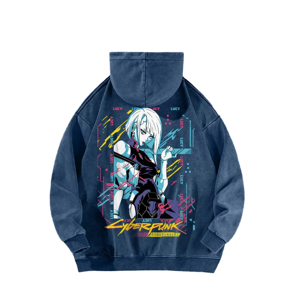 Cyberpunk: Edgerunners Casual Washed Hoodie 25 8 14756