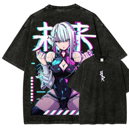 Cyberpunk Unisex Fit Washed T-Shirt 25 8  729